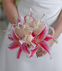 Stargazer wedding flowers